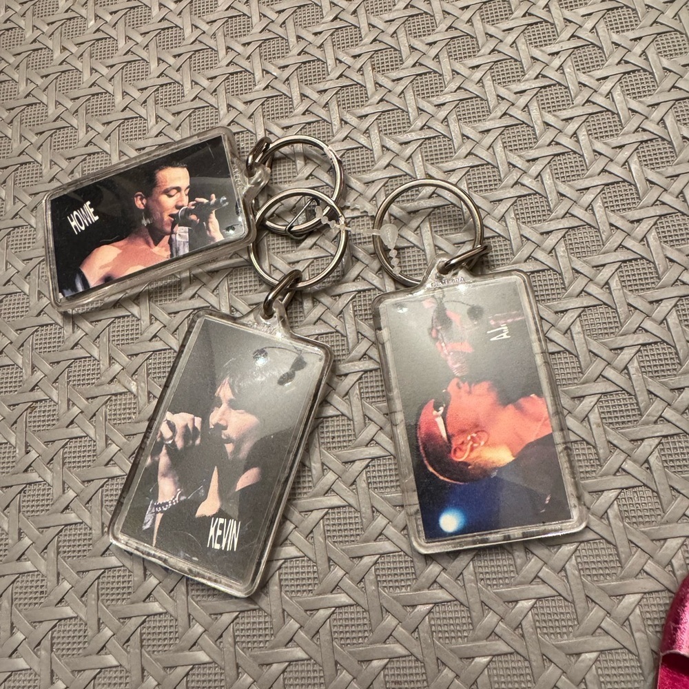 Set of Three Musician Keychains Back Street Boys